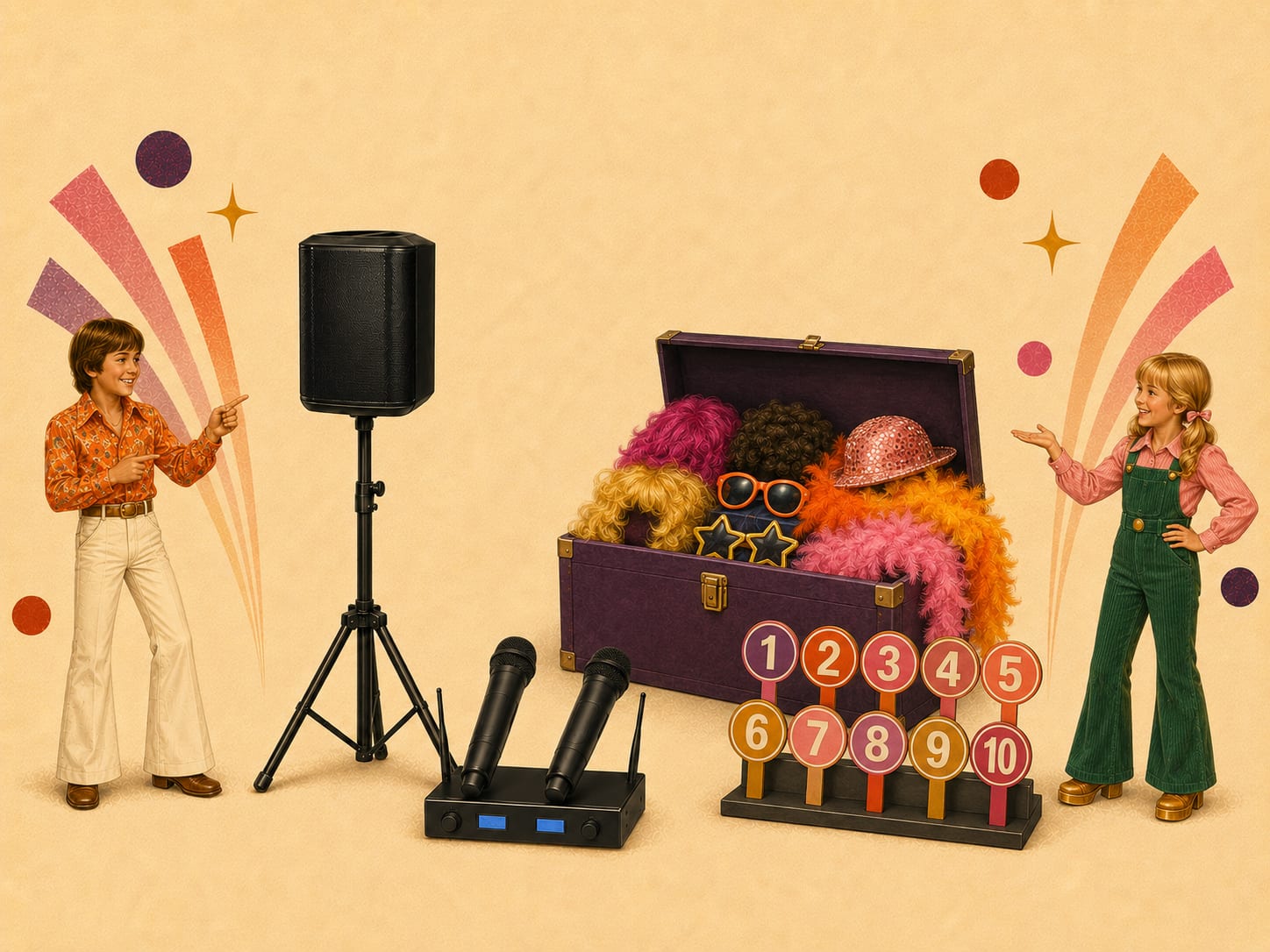 Kids Birthday Karaoke — illustrated bundle